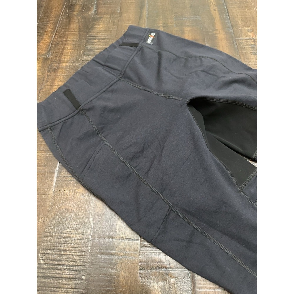 Kerrits Pants Womens Medium Black Riding Leggings Knee Patch Equestrian Stretch